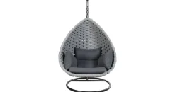 Home Deluxe Hängesessel Cadeira 1-Sitzer Hellgrau