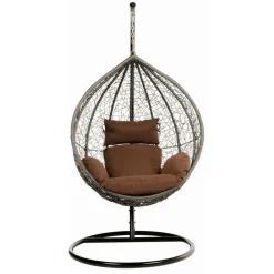 Home Deluxe Hängesessel  Cielo schwarz/braun