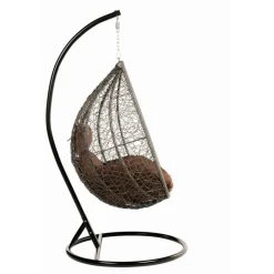 Home Deluxe Hängesessel Cielo schwarz/braun