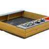Home Deluxe Holzsandkasten COOKY mit Spielküche braun