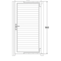 Home Deluxe WPC Gartentor Callator