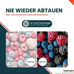 Homex Gefrierschrank FSN2041E-W Weiß