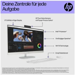 HP 27-cr0402ng All-in-One 2023 27"  Full HD IPS Intel Core i5 1335U 1,3 GHz 16 GB RAM 1 TB SSD Intel Iris Windows 11 Home