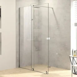 Hüppe Xtensa pure Gleittür mit festem Segment