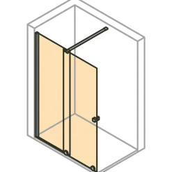 Hüppe Xtensa pure Gleittür mit festem Segment