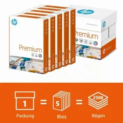 HP Premium A4 90 g/m2 5 x 500 Blatt extraglatt