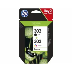 HP 302 schwarz + CMY