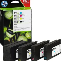 HP 950XL schwarz + 951XL CMY
