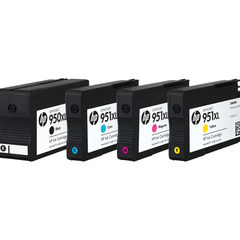 HP 950XL schwarz + 951XL CMY