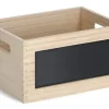 Hti-Living Allzweckkiste mit Tafel Holz 1-tlg. beige