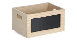 Hti-Living Allzweckkiste mit Tafel Holz 1-tlg. beige
