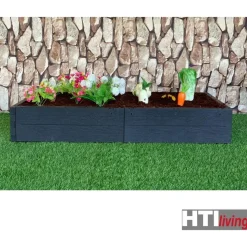 Hti-Living Hochbeet Nessa 6-tlg. dunkelgrau