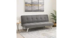Hti-Living Schlafcouch Klappsofa 2-Sitzer Grau