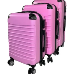 Hti-Living Wave Koffer-Set 3-tlg. rosa/pink
