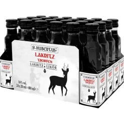 hubertus kräuterspezialitäten Lakritz Likör 16% Vol. 0,02 l