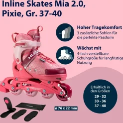 Hudora Mia 2.0 Pink 37-40