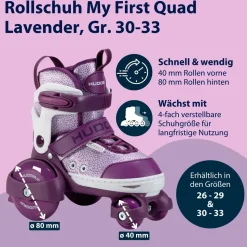 Hudora My First Quad Lavender 26-29
