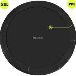 HyperMotion Gartentrampolin 366 cm inkl. Sicherheitsnetz und Leiter Schwarz