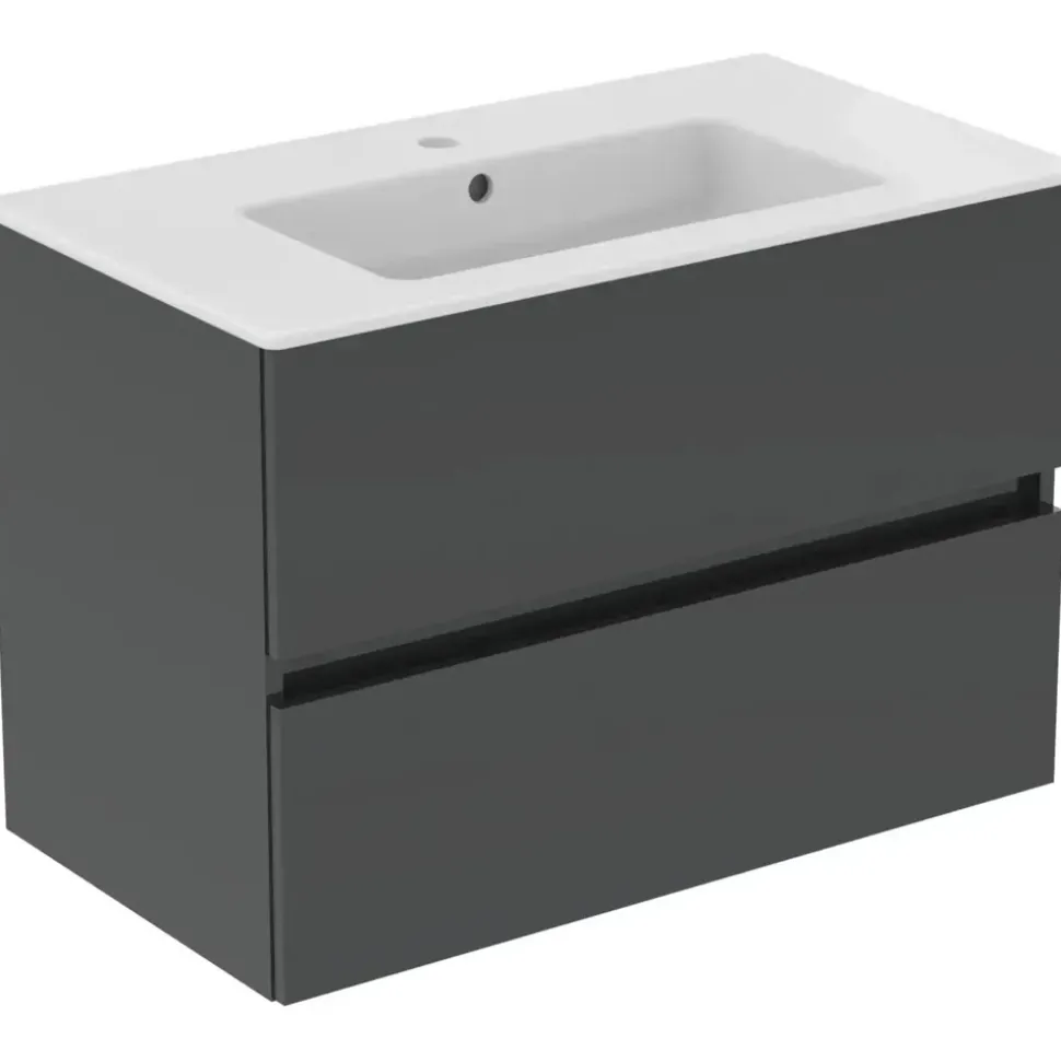 Ideal Standard Eurovit+ Unterschrank und Waschtisch 81 cm Grau