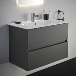 Ideal Standard Eurovit+ Unterschrank und Waschtisch 81 cm Grau