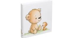 Ideal Trend Cat & Bears Fotoalbum 30x30 cm 100 weiße Seiten Baby Kinder Foto Album Fotobuch: Farbe: Teddybär