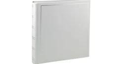 Ideal Trend Classic Fotoalbum Tradition 30x30 cm – Jumbo Buchalbum mit 100 weißen Seiten, 50 Blatt, Pergaminschutzblätter, Vinyleinband, Fotobuch: Farbe: Weiß