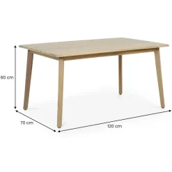 Idimex YAPA Loungeset aus massivem Akazienholz 4-tlg. Natur/Beige