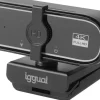 IGGUAL Professionelle Webcam WC3840 Business Pro View – 4K UHD-Bild und klarer Audio für Videoanrufe, Autofokus, Stromversorgung über USB, unterstützt jedes Betriebssystem