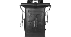 Inateck RollTop Rucksack Schwarz