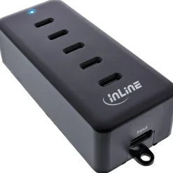 InLine 5-Port USB-C PowerHub, Ladegerät-Erweiterung, 100W,