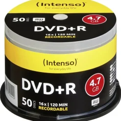 Intenso DVD+R 4,7GB 120min 16x 50er Spindel