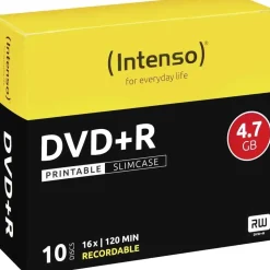 Intenso DVD+R 4,7GB 16x 10er Slimcase