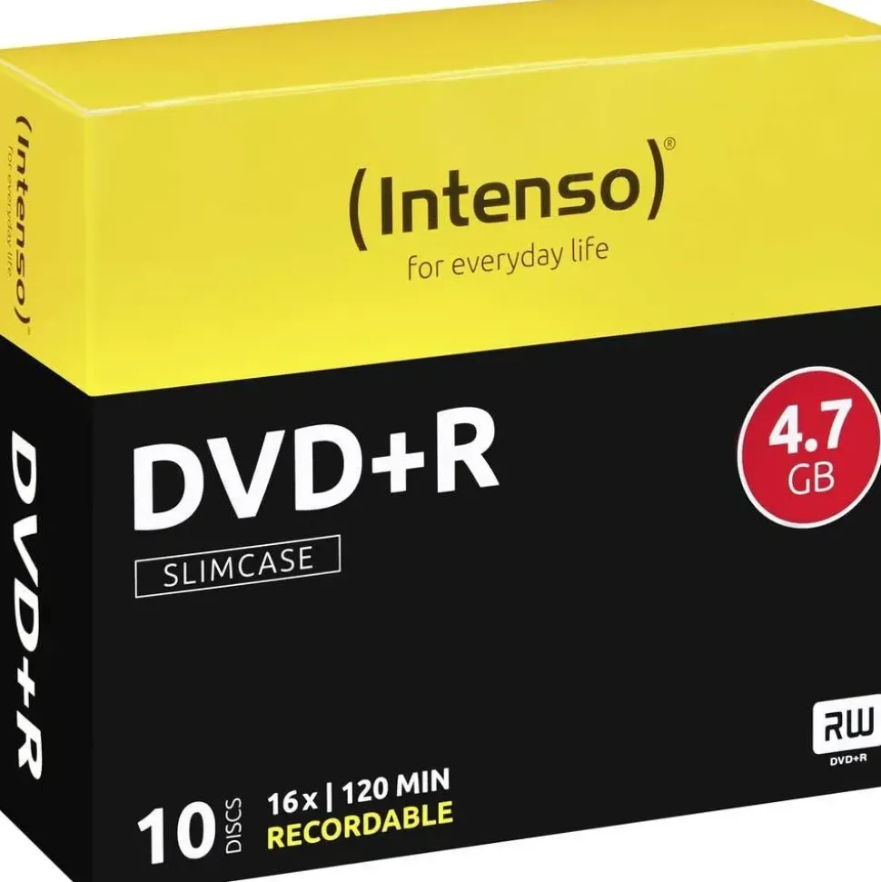 Intenso DVD+R 4.7GB 16x 10er Slimcase