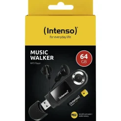 Intenso MP3 Player 64GB Music Walker MP3-Player 64GB Schwarz
