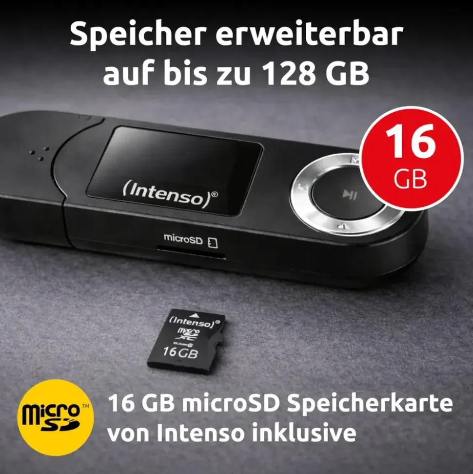 Intenso Music Walker MP3-Player 16 GB Schwarz
