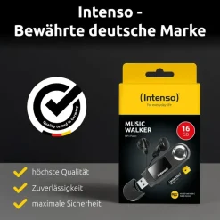 Intenso Music Walker MP3-Player 16 GB Schwarz