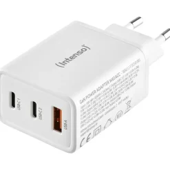 Intenso Power Adapter W65ACC GaN Ladegerät, Weiß