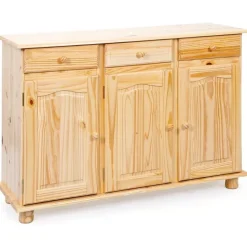 Interlink Sideboard Abaco 3 Türen 3 Schubladen Natur