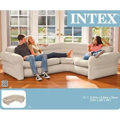 Intex Ecksofa 2-Sitzer Beige