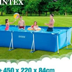Intex Family Frame Set 450 x 220 x 84 cm inkl. Filterpumpe 28274NP