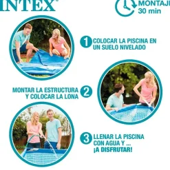 Intex Family Frame Set 450 x 220 x 84 cm inkl. Filterpumpe 28274NP