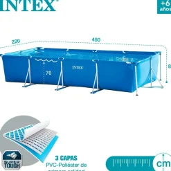 Intex Family Frame Set 450 x 220 x 84 cm inkl. Filterpumpe 28274NP