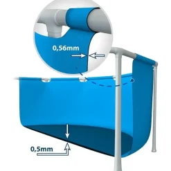 Intex Family Frame 260 x 160 x 65 cm ohne Filterpumpe
