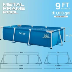 Intex Family Frame 300 x 200 x 75 cm ohne Filterpumpe