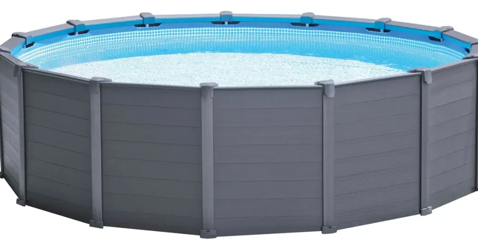 Intex Graphite Panel Pool Set 478 x 124 cm inkl. Sandfilteranlage 26384