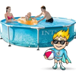 Intex Metal Frame Beachsize rund