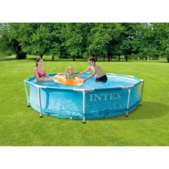 Intex Metal Frame Beachsize rund