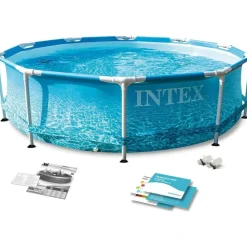 Intex Metal Frame Beachsize rund