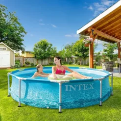 Intex Metal Frame Beachsize rund