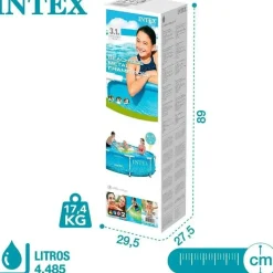 Intex Metal Frame Beachsize rund